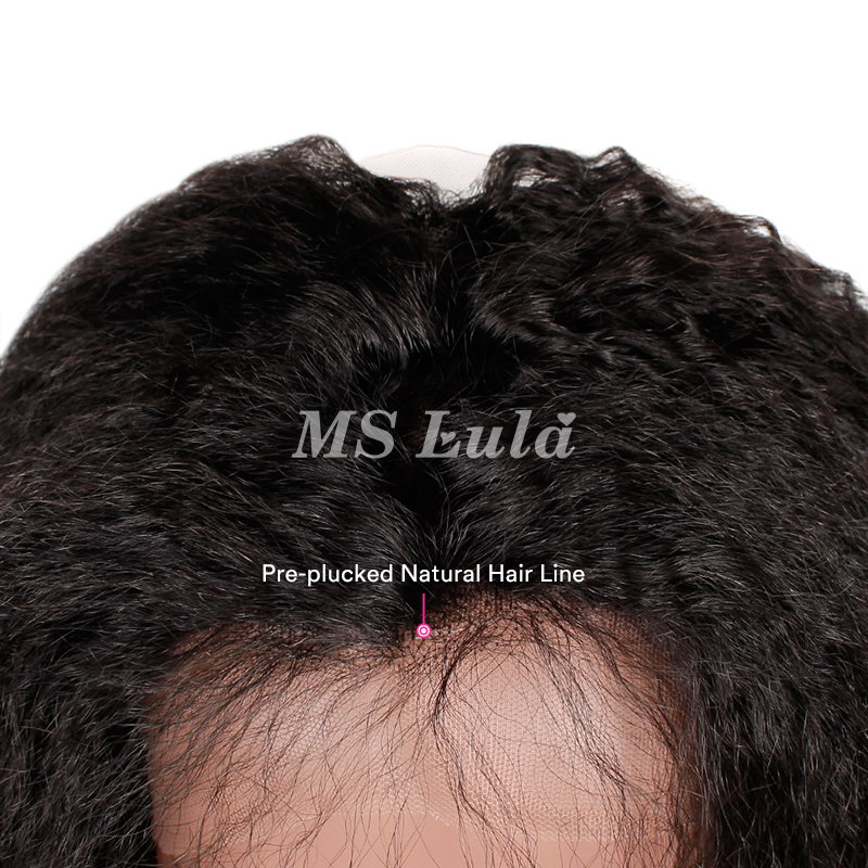 Virgin Hair Kinky Straight 360 Transparent Lace Frontal Closure 22.5x4x2 With Adjustable Strap - 图片 11